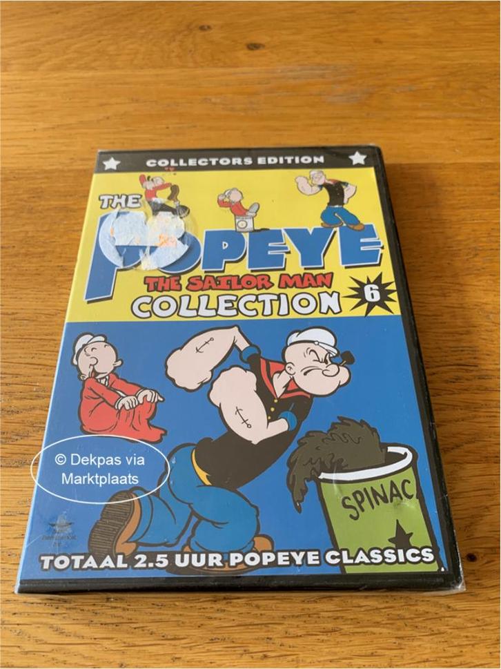 Dvd The Popeye the Sailor Man Collection 6 - NIEUW in Seal, Cd's en Dvd's, Dvd's | Tekenfilms en Animatie, Nieuw in verpakking