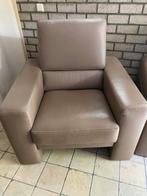 Goossens Bank & 2 Stoelen - Zo Goed Als Nieuw!, Ophalen, Zo goed als nieuw, Leer