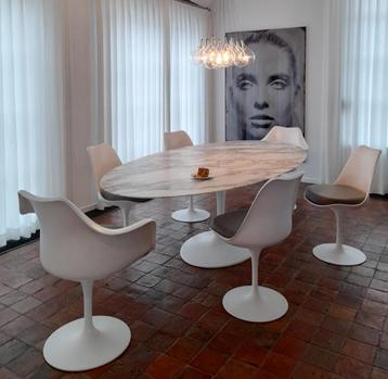 kussens tulipe stoelen eero saarinen tafels , mid century  beschikbaar voor biedingen