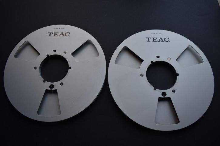 2x TEAC RE-1002 METAL REEL TAPE (26.5 cm / 10.5")  TEAC, Audio, Tv en Foto, Bandrecorders, Onderdeel, Ophalen of Verzenden