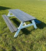 Nieuwe tuintafel picknicktafel grijs wit gebeitst, Ophalen of Verzenden, Nieuw, Rechthoekig, Hout