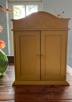 Vintage hangkastje - sieraden wandkastje, klein formaat., Huis en Inrichting, Kasten | Wandmeubels, Gebruikt, Ophalen of Verzenden