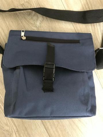 schoudertas blauw katoen beschikbaar voor biedingen