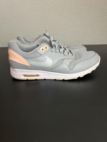 Nike air max 1 ultra 2.0 wolf grey/sunset tint maat 40