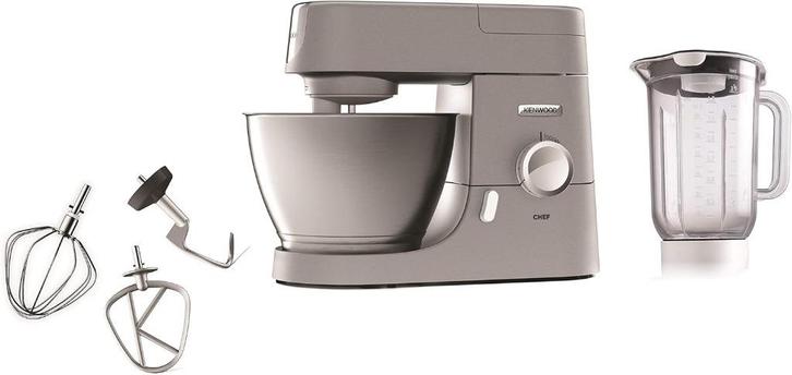 Kenwood Chef KVC3160S Keukenmixer – 1000W – Nieuw in doos, Witgoed en Apparatuur, Keukenmixers, Nieuw, 4 liter of meer, 3 snelheden of meer