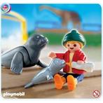 4660 Playmobil jongen met zeehond dierentuin, Kinderen en Baby's, Speelgoed | Playmobil, Complete set, Ophalen of Verzenden, Zo goed als nieuw