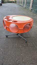 Vintage Rotobar 1971 Space Age seveer Tafel, Ophalen