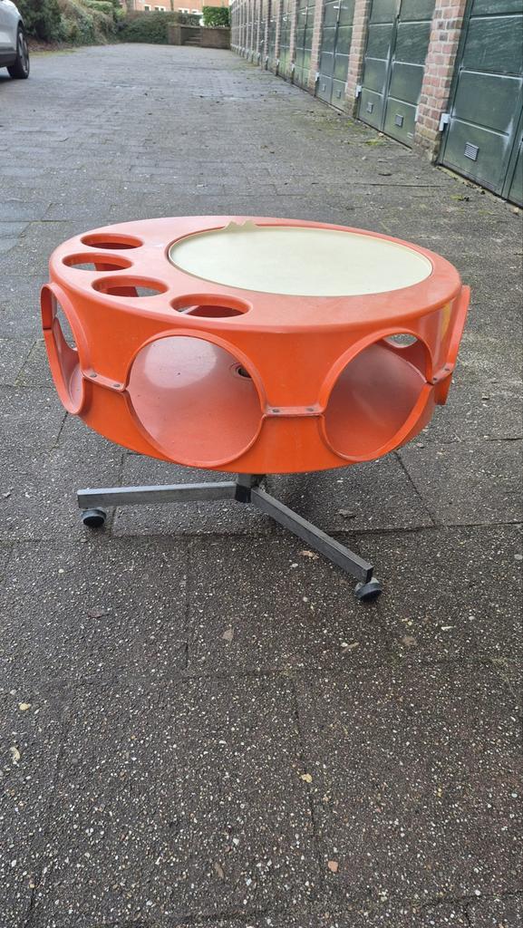 Vintage Rotobar 1971 Space Age seveer Tafel, Antiek en Kunst, Curiosa en Brocante, Ophalen