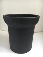 Ikea bloempot sinnerlig zwart groot, Verzenden, Rond, Binnen, Zo goed als nieuw
