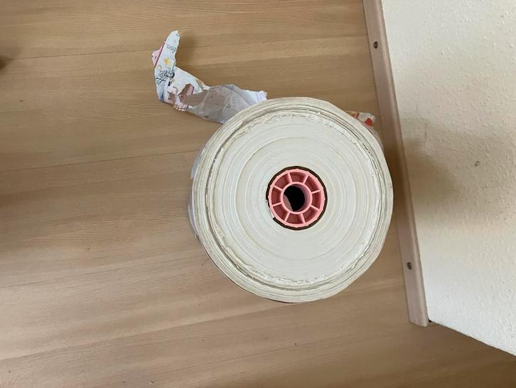 Oude winkelrol Sinterklaas en Zwarte Piet, Diversen, Cadeaupapier, Nieuw, Ophalen of Verzenden