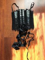Nieuw - Argentovivo sexy corset zilver bling zwart - EU85B, Zwart, Nieuw, Ophalen of Verzenden, Argentovivo