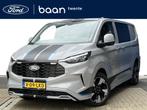 Ford Transit Custom 320 170 PK Sport Dubbel Cabine AWD | 2x, Auto's, Bestelauto's, Automaat, 12 maanden, Gebruikt, Zwart