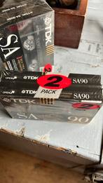 TDK SA90 cassette bandjes nieuw en gesealed per twee, 2 t/m 25 bandjes, Overige genres, Ophalen of Verzenden, Nieuw in verpakking