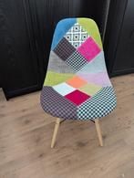 Kleurrijke quilt stoelen, Huis en Inrichting, Stoelen, Ophalen, Gebruikt, Hout, Vijf, Zes of meer stoelen