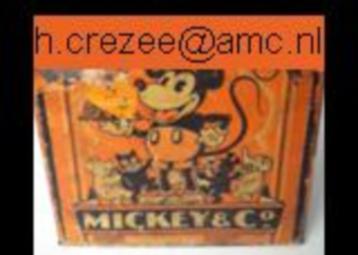 gezocht doos speculoos Mickey Mouse & Co Theo de Jonck Dirks beschikbaar voor biedingen