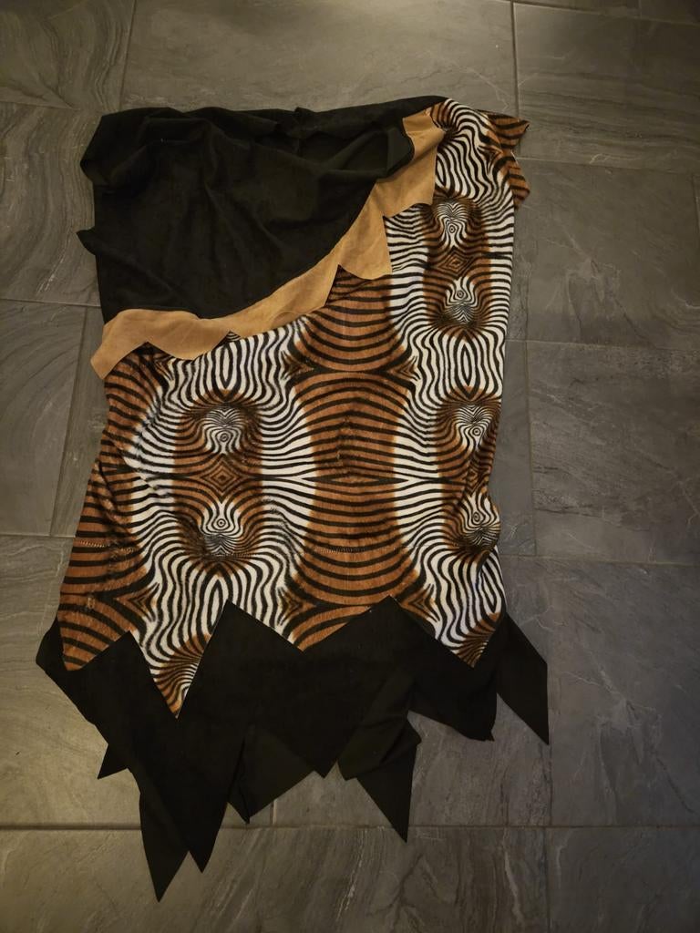 2 Carnaval kostuums Holbewoner Dames+Heer, Carnaval, Maat 46/48 (XL) of groter, Ophalen of Verzenden, Kleding