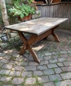 Oude eikenhouten kloostertafel eetkamertafel tuintafel, Ophalen