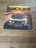 Simca 1100 [ 8 / 1978 ] 12 pag., Zo goed als nieuw, Verzenden