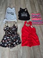 3 tops, 2 jumpsuites. Maat S. Shein Pimkie, Berskha Coolcat, Ophalen, Zwart, Pimkie, Gedragen