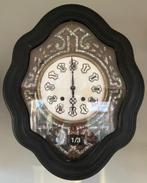 Prachtige antieke Franse wandklok, parelmoer ingelegd., Antiek en Kunst, Antiek | Klokken, Ophalen