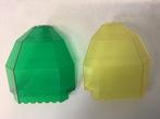 Lego paneel 10x10x12 transparant geel en groen kwart koepel, Ophalen of Verzenden, Gebruikt, Losse stenen, Lego