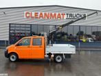 Volkswagen Transporter 2.0 TDI DC Hiab 1,3 Tonmeter laadkraa, Auto's, Vrachtwagens, Euro 5, Start-stop-systeem, Origineel Nederlands