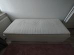 Bed verstelbaar frame 80*200cm incl ombouw mdf wit 2x, Huis en Inrichting, Ophalen, Eenpersoons, Wit, 80 cm