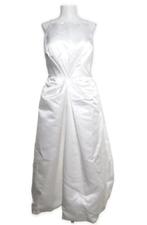 Witte satijnen trouwjurk van Zapaka, Verzenden, Nieuw, Wit, Trouwjurk