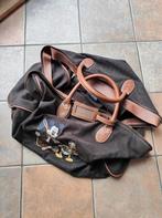 Unieke Disney-tas – Mickey & Donald vissen, 30 cm of meer, Bruin, Ophalen of Verzenden, Zo goed als nieuw