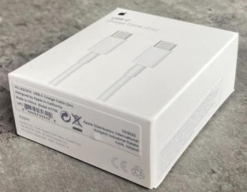 Apple USB C oplaadkabel (A1739, 2x USB C/2.0, 2 meter, wit)