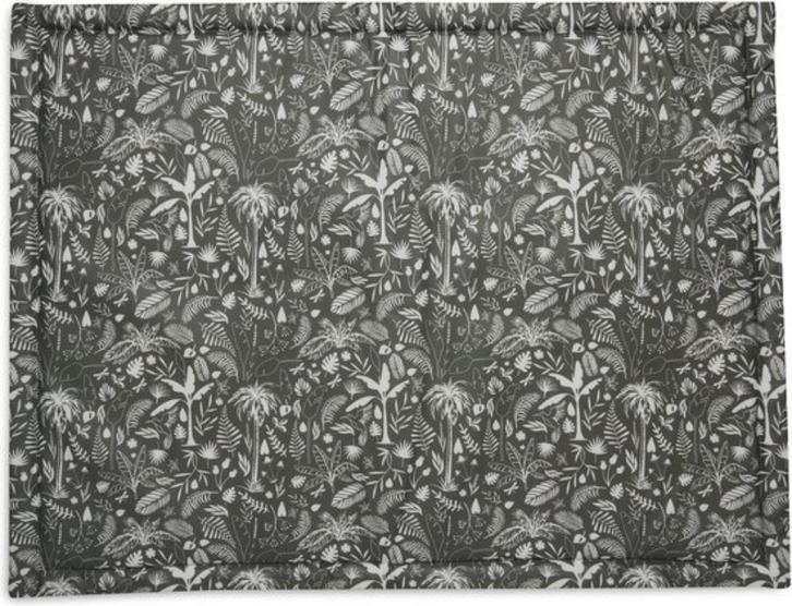 Jollein - Boxdek (Leaf Green) - Botanica - 75x95 cm, Kinderen en Baby's, Boxen, Nieuw, Rechthoekig, Boxkleed, Verzenden