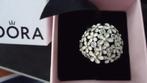 Originele Pandora zilveren ring met 10 heldere steentjes, Verzenden, Met edelsteen, Dame, Zilver