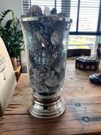 Decoratie vaas, Huis en Inrichting, Woonaccessoires | Vazen, Ophalen of Verzenden, Overige kleuren, Glas, Minder dan 50 cm