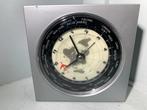 Wereldklok + Wekker Highlands Vintage, Ophalen of Verzenden, Gebruikt, Analoog, Wekker of Tafelklok