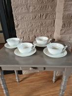 4 art deco mosa kop en schotels theeservies delen, Antiek en Kunst, Antiek | Servies compleet, Ophalen of Verzenden