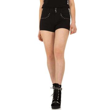 Stretchy korte broek met studs zwart M beschikbaar voor biedingen