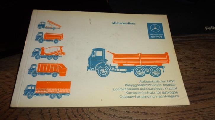 Instructieboek MERCEDES  Opbouw Handleiding Vrachtwagens, Boeken, Auto's | Folders en Tijdschriften, Zo goed als nieuw, Mercedes