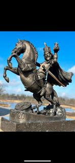 Karel de Grote in brons, Antiek en Kunst, Antiek | Koper en Brons, Ophalen of Verzenden