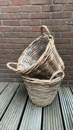 2x rieten mand, Ophalen, Zo goed als nieuw, Rond, Riet