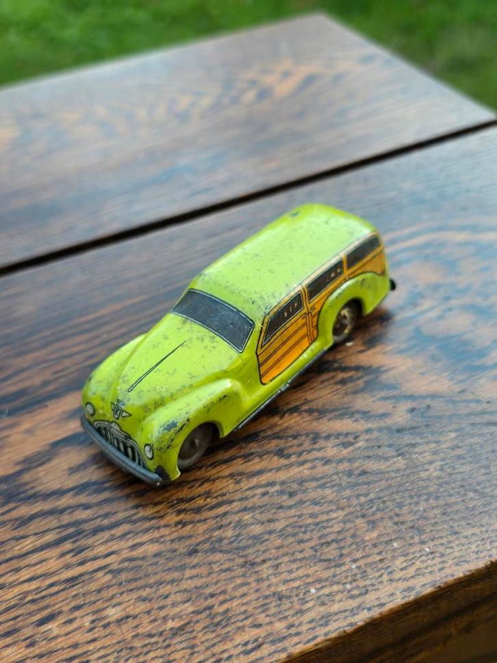 AMB Blikken Auto Italië - Vintage Speelgoed, Verzamelen, Speelgoed, Gebruikt, Ophalen of Verzenden