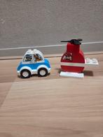 Lego Duplo politiewagen en brandweerhelikopter, Kinderen en Baby's, Speelgoed | Duplo en Lego, Ophalen, Duplo
