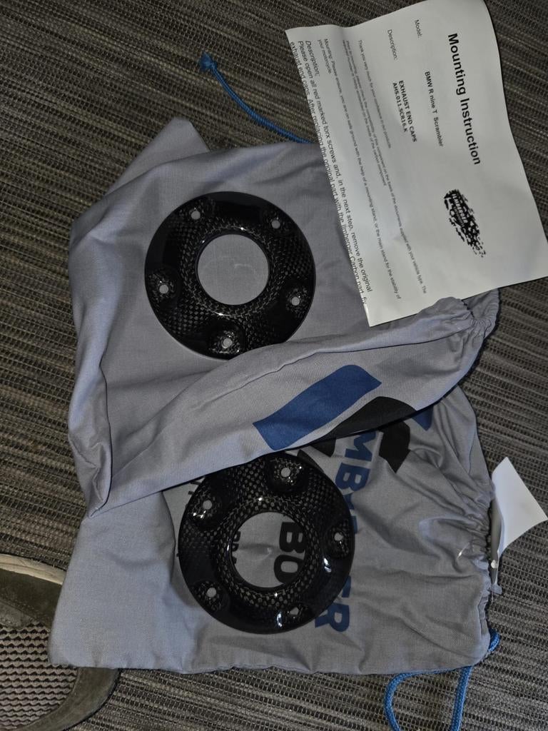 BMW ilmberger exhaust end caps r9t uitlaat carbon, Ophalen of Verzenden, Nieuw