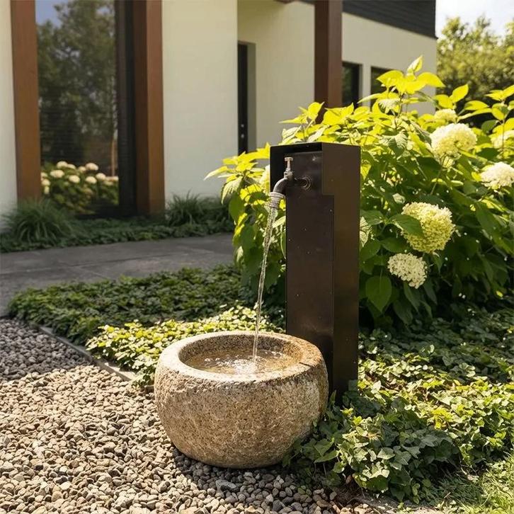 Glampère Pro+ Waterkraan dubbel stopcontact NLS950ZW Zwart, Doe-het-zelf en Verbouw, Hang- en Sluitwerk, Nieuw, Overige typen