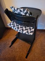 Zwarte Stokke tripp trapp, helemaal compleet., Kinderen en Baby's, Kinderstoelen, Ophalen of Verzenden, Zo goed als nieuw, Meegroeistoel