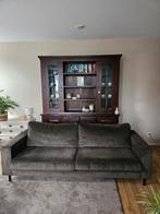 Mooie bank Woood Robin in de kleur warmgroen, Huis en Inrichting, Ophalen, Driepersoons, 75 tot 100 cm, Zo goed als nieuw