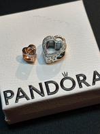 Pandora Hart met Rosé Gouden slot, Sieraden, Tassen en Uiterlijk, Bedels, Pandora, Ophalen of Verzenden, Zo goed als nieuw, 1 bedel