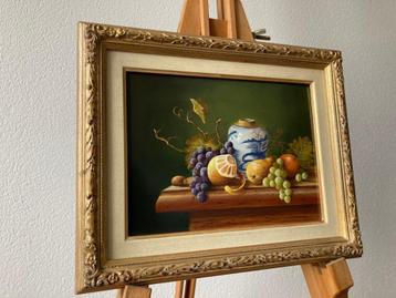 Janny Meijer, stilleven met fruit en pot beschikbaar voor biedingen