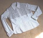 Blouse Falino Exclusive zwart wit (elastisch reliëf) maat 38, Wit, Zo goed als nieuw, Falino, Ophalen