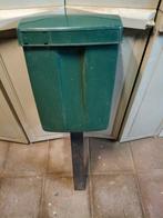 Groene brievenbus met paal, Ophalen, Gebruikt, Kunststof
