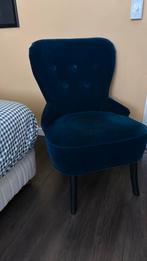 IKEA Remsta fauteuil, donkerblauwgroen. Fluweellook, Ophalen, 75 tot 100 cm, Zo goed als nieuw, Stof